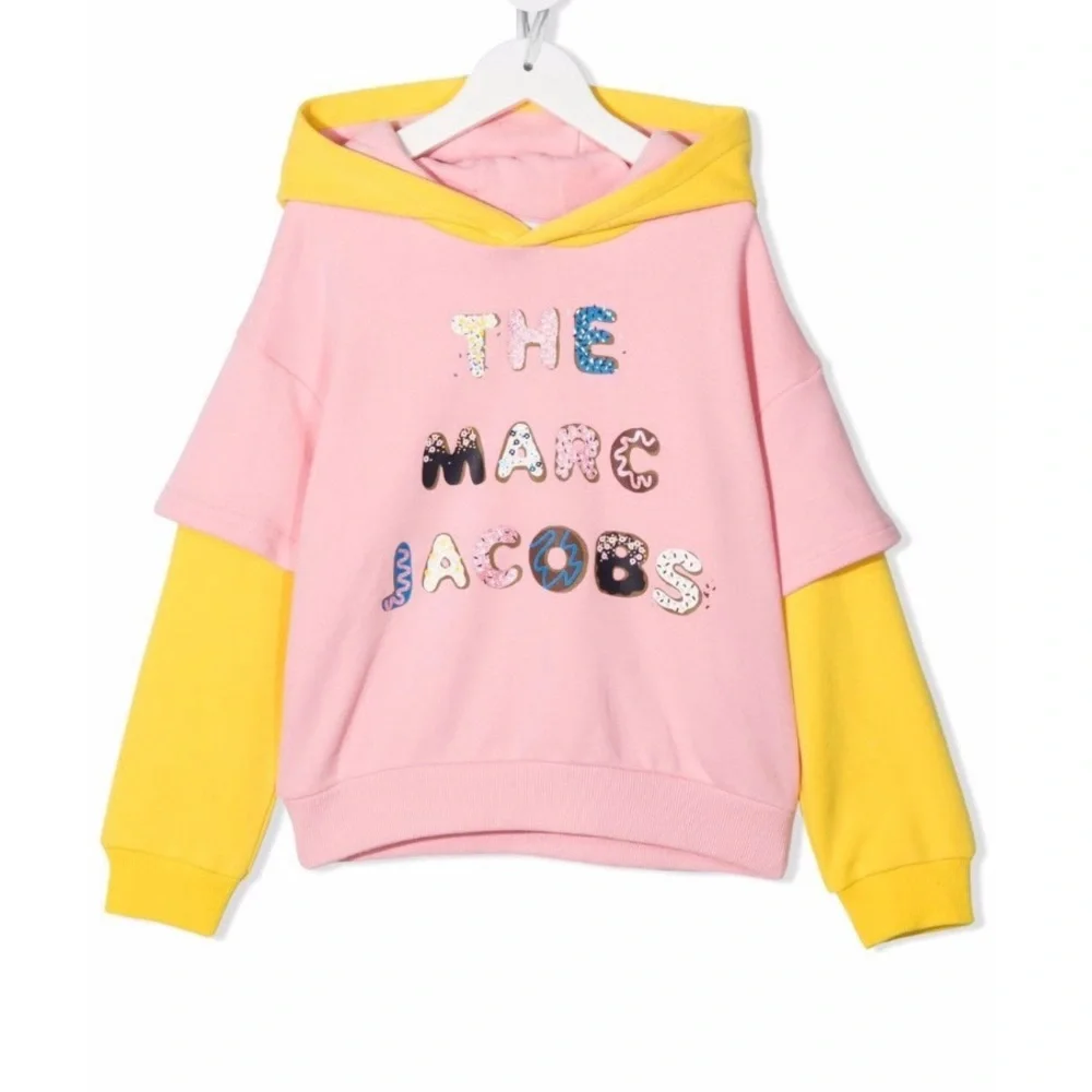 Marc Jacobs Kids Layered logo-print hoodie - Picture 1 of 11